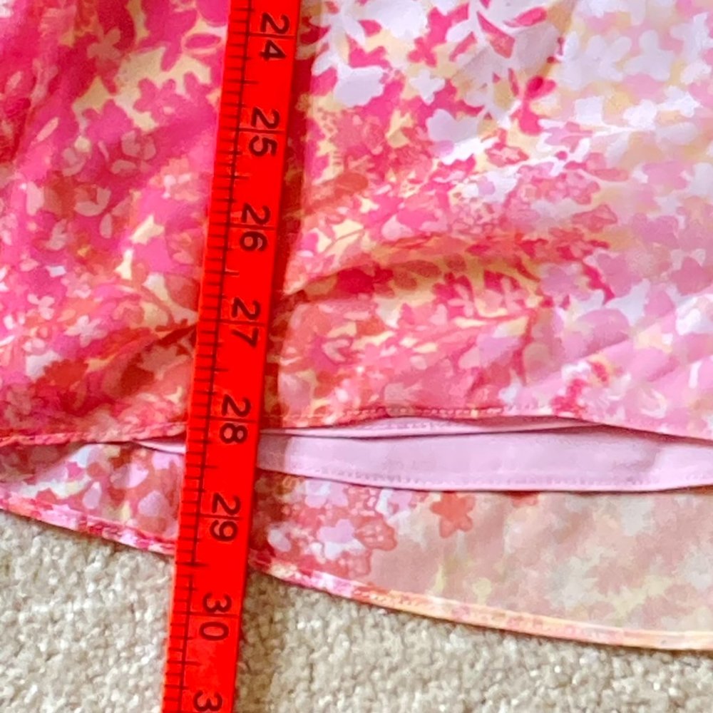 BNWT BonMarché Women's Pink Voile Chiffon Floral Skirt UK Size 16 - Picture 8 of 11